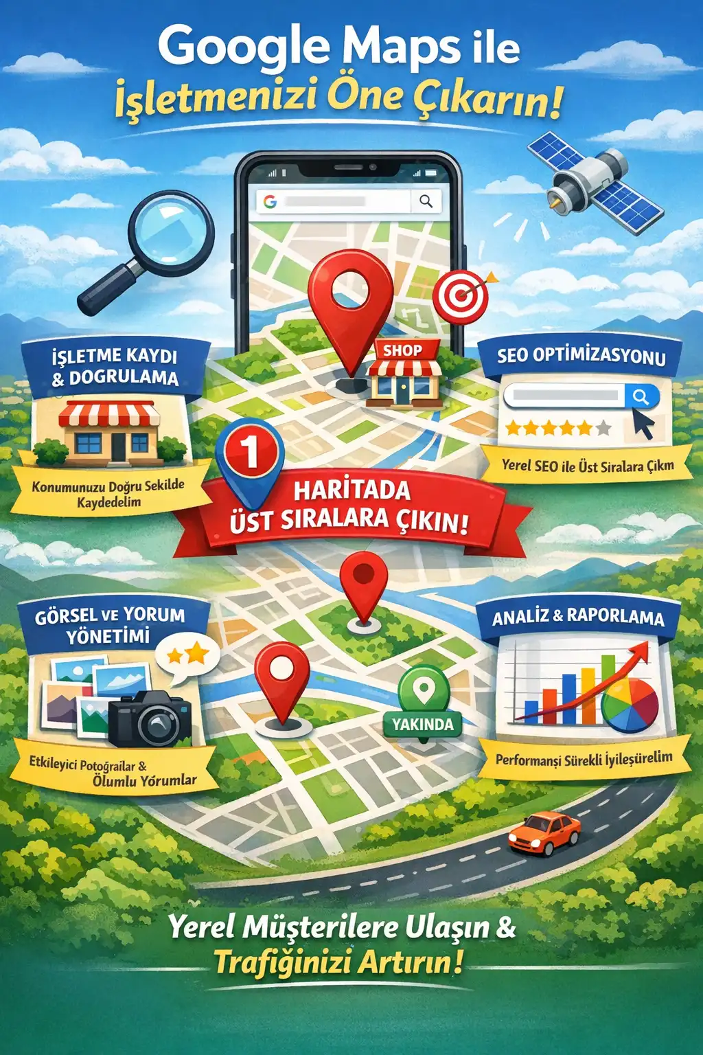 Google Maps Hizmeti ile İşletmenizi Haritalarda Öne Çıkarın