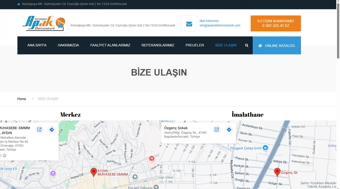Bize Ulaşın