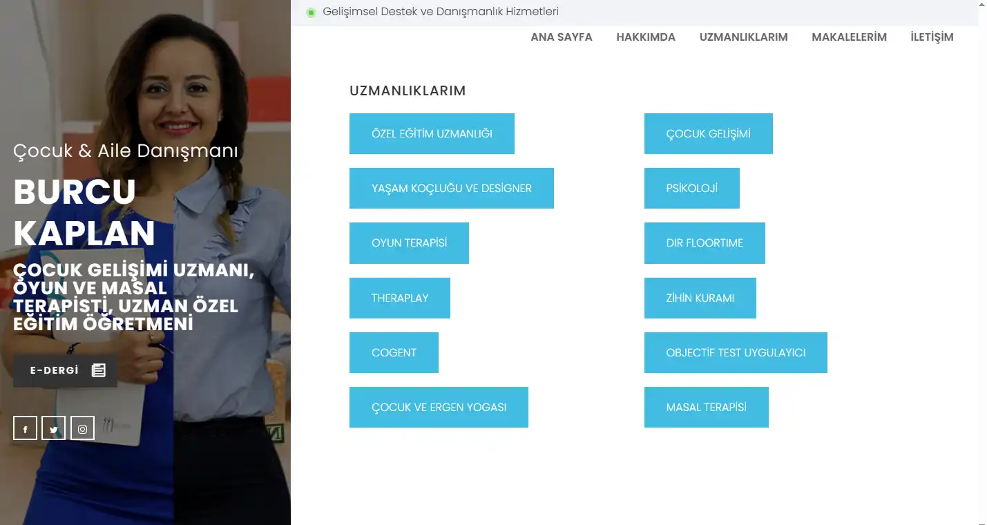 Uzmanlıklarım