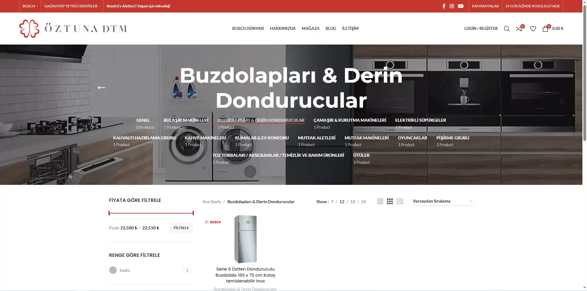 Buzdolapları & Derin Dondurucular