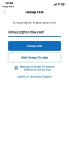 Outlook Hesap Ekle ekranına yazılmış kurumsal e-posta adresi